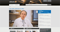 Desktop Screenshot of cardiologie.edimark.tv