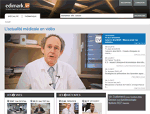 Tablet Screenshot of cardiologie.edimark.tv